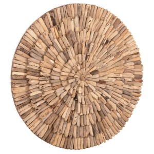 71506 ΔΙΑΚΟΣΜΗΤΙΚΟ ΤΟΙΧΟΥ ΣΤΡΟΓΓΥΛΟ CHIIKI HM4299 DRIFTWOOD ΣΕ ΦΥΣΙΚΟ Φ80 εκ.