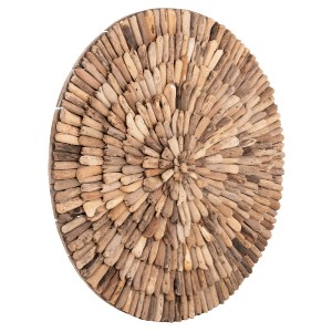 71507 ΔΙΑΚΟΣΜΗΤΙΚΟ ΤΟΙΧΟΥ ΣΤΡΟΓΓΥΛΟ CHIIKI HM4300 DRIFTWOOD ΣΕ ΦΥΣΙΚΟ Φ98 εκ.