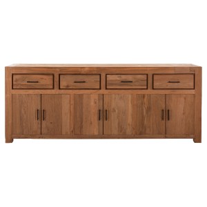 71576 ΜΠΟΥΦΕΣ GRAYSON HM9802 ΑΝΑΚΥΚΛΩΜΕΝΟ ΞΥΛΟ TEAK ΣΕ ΦΥΣΙΚΟ 220x50x90Υεκ.