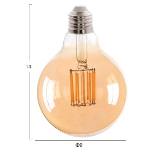 71640 ΛΑΜΠΤΗΡΑΣ GLOBO LED FILAMENT 12W E27 3000K ΧΡΥΣΟ HM4049.02
