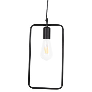 71664 ΦΩΤΙΣΤΙΚΟ ΟΡΟΦΗΣ ΚΡΕΜΑΣΤΟ HM4097 ΜΑΥΡΟ ΜΕΤΑΛΛΙΚΟ ΟΡΘΟΓΩΝΙΟ 17,5x133Υεκ.