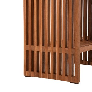 71740 ΚΟΝΣΟΛΑ TV NYA HM9831 ΜΑΣΙΦ ΞΥΛΟ TEAK ΣΕ ΦΥΣΙΚΟ ΧΡΩΜΑ 130x29,5x46Υ εκ.