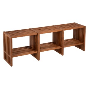 71740 ΚΟΝΣΟΛΑ TV NYA HM9831 ΜΑΣΙΦ ΞΥΛΟ TEAK ΣΕ ΦΥΣΙΚΟ ΧΡΩΜΑ 130x29,5x46Υ εκ.