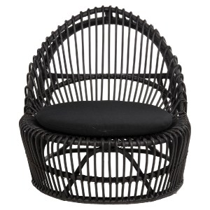 71853 ΠΟΛΥΘΡΟΝΑ ENTROPY HM9840.03 ΦΥΣΙΚΟ RATTAN ΜΕ ΜΑΞΙΛΑΡΙ-ΜΑΥΡΟ 80x97x85Υεκ.