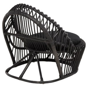 71853 ΠΟΛΥΘΡΟΝΑ ENTROPY HM9840.03 ΦΥΣΙΚΟ RATTAN ΜΕ ΜΑΞΙΛΑΡΙ-ΜΑΥΡΟ 80x97x85Υεκ.