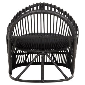 71853 ΠΟΛΥΘΡΟΝΑ ENTROPY HM9840.03 ΦΥΣΙΚΟ RATTAN ΜΕ ΜΑΞΙΛΑΡΙ-ΜΑΥΡΟ 80x97x85Υεκ.