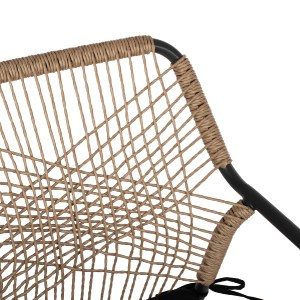 71893 ΠΟΛΥΘΡΟΝΑ ΑΛΟΥΜΙΝΙΟΥ TROTTER HM5865.11 ΣΚΟΥΡΟΣ ΓΚΡΙ ΣΚΕΛΕΤΟΣ ΜΕ WICKER ΜΠΕΖ & ΜΑΥΡΟ ΜΑΞΙΛΑΡΙ