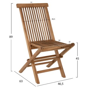 71902 ΣΕΤ ΤΡΑΠΕΖΑΡΙΑΣ ΕΞΩΤ. ΧΩΡΟΥ 5ΤΜΧ KENDALL HM11955 ΜΑΣΙΦ ΞΥΛΟ TEAK ΦΥΣΙΚΟ