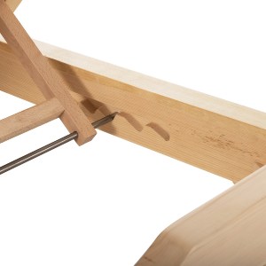 71982 ΞΑΠΛΩΣΤΡΑ IKARIA ΜΕ ΠΟΔΙ HM10623.02 ΠΕΥΚΟ ΣΕ ΦΥΣΙΚΟ-ΜΠΕΖ TEXTILEΝΕ-ΜΑΞΙΛΑΡΙ 20εκ.