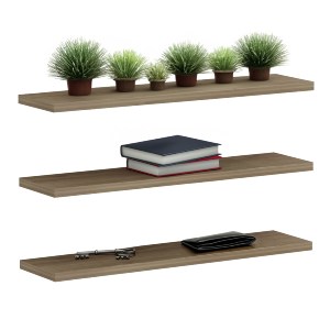 72120 ΣΕΤ 3 ΡΑΦΙΑ ΤΟΙΧΟΥ CASSIUS HM8966.12 ΜΕΛΑΜΙΝΗ ΣΕ ΦΥΣΙΚΟ 60x14,5 εκ