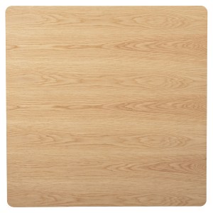 72154 ΤΡΑΠΕΖΙ ΤΡΑΠΕΖΑΡΙΑΣ TRENK HM9614.01 MDF ΜΕ ΚΑΠΛΑΜΑ ΔΡΥΟΣ ΦΥΣΙΚΟ-ΜΑΥΡΟ ΜΕΤΑΛΛΟ 120x120x75Υεκ.