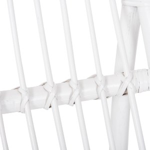 72207 ΠΟΛΥΘΡΟΝΑ GRINN HM9815.03 ΡΑΒΔΟΙ RATTAN ΣΕ ΛΕΥΚΟ 56,5x73,5x79,5Υ εκ.