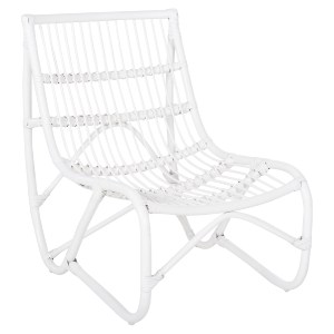 72207 ΠΟΛΥΘΡΟΝΑ GRINN HM9815.03 ΡΑΒΔΟΙ RATTAN ΣΕ ΛΕΥΚΟ 56,5x73,5x79,5Υ εκ.