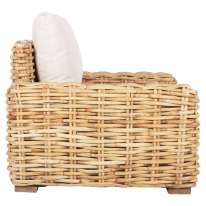 72316 ΠΟΛΥΘΡΟΝΑ TROPEL HM9810 ΞΥΛΟ MANGO-RATTAN ΦΥΣΙΚΟ-ΛΕΥΚΑ ΜΑΞΙΛΑΡΙΑ 110x88x70-85Υεκ.