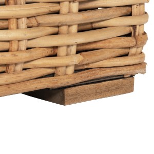 72316 ΠΟΛΥΘΡΟΝΑ TROPEL HM9810 ΞΥΛΟ MANGO-RATTAN ΦΥΣΙΚΟ-ΛΕΥΚΑ ΜΑΞΙΛΑΡΙΑ 110x88x70-85Υεκ.