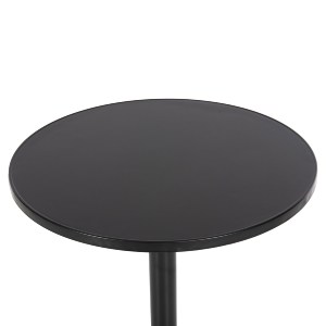 72387 ΤΡΑΠΕΖΙ ΣΤΡΟΓΓΥΛΟ GOSS HM5974.01 ΑΛΟΥΜΙΝΙΟ ΜΑΥΡΟ Φ60x70Υεκ.