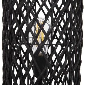 72397 ΦΩΤΙΣΤΙΚΟ ΔΑΠΕΔΟΥ HM4342 ΜΕΤΑΛΛΟ-PAPER ROPE ΣΕ ΜΠΕΖ ΑΜΜΟΥ-ΜΑΥΡΟ Φ20X120Υεκ.