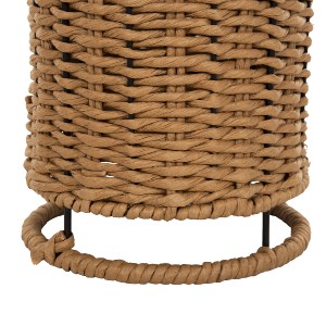 72397 ΦΩΤΙΣΤΙΚΟ ΔΑΠΕΔΟΥ HM4342 ΜΕΤΑΛΛΟ-PAPER ROPE ΣΕ ΜΠΕΖ ΑΜΜΟΥ-ΜΑΥΡΟ Φ20X120Υεκ.