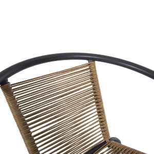 72407 ΠΟΛΥΘΡΟΝΑ SWIFTER HM5969.02 ΜΕΤΑΛΛΟ ΓΚΡΙ-ΣΥΝΘ. RATTAN ΣΕ ΦΥΣΙΚΟ 54x61x75Υεκ.