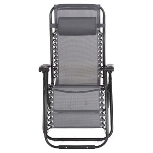 72410 ΠΟΛΥΘΡΟΝΑ RELAX COMPANION HM5095.11 ΓΚΡΙ TEXTILENE-ΜΑΥΡΟ ΜΕΤΑΛΛΟ 67x145x110Υεκ.