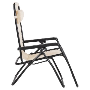 72433 ΠΟΛΥΘΡΟΝΑ RELAX COMPANION HM5095.12 ΜΠΕΖ TEXTILENE-ΜΑΥΡΟ ΜΕΤΑΛΛΟ 67x145x110Υεκ.