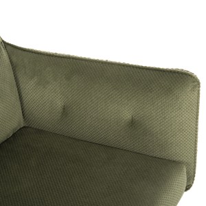 72464 ΠΟΛΥΘΡΟΝΑΚΙ QUILL HM9843.05 ΠΡΑΣΙΝΟ ΥΦΑΣΜΑ-ΞΥΛΟ ΟΞΙΑΣ ΠΟΔΙΑ 61x57,5x91Υεκ.