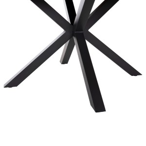 72489 ΤΡΑΠΕΖΙ ΣΤΡΟΓΓΥΛΟ ΕΞ.ΧΩΡΟΥ MORIL HM6041.01 ΑΛΟΥΜΙΝΙΟ ΑΝΘΡΑΚΙ-POLYWOOD ΦΥΣΙΚΟ Φ120εκ.