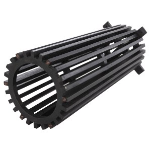 72566 ΒΑΣΗ BAR STAND ΣΤΡΟΓΓΥΛΗ FRANTZ HM9857.12 MINDI ΞΥΛΟ ΣΕ ΜΑΥΡΟ Φ40x90Υεκ.