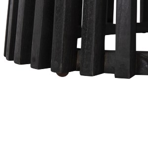 72585 ΤΡΑΠΕΖΙ ΤΡΑΠΕΖΑΡΙΑΣ FRANTZ HM9388.12 ΜΑΣΙΦ MINDI ΞΥΛΟ ΣΕ ΜΑΥΡΟ Φ120X76,5Υεκ.