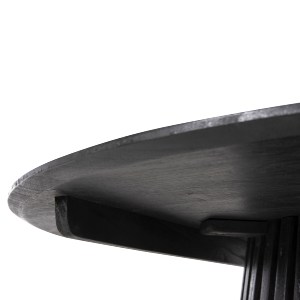 72585 ΤΡΑΠΕΖΙ ΤΡΑΠΕΖΑΡΙΑΣ FRANTZ HM9388.12 ΜΑΣΙΦ MINDI ΞΥΛΟ ΣΕ ΜΑΥΡΟ Φ120X76,5Υεκ.