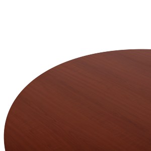 72589 ΓΡΑΦΕΙΟ ΣΥΝΕΔΡΙΑΣΕΩΝ ΟΒΑΛ SIENNA HM2134.03 ΑΝΘΡΑΚΙ ΜΕΛΑΜΙΝΗ-TOP ΚΕΡΑΣΙ 240x120x75Υεκ