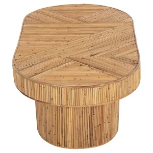 72685 ΤΡΑΠΕΖΙ ΣΑΛΟΝΙΟΥ GATSBY ΟΒΑΛ TOP HM9870 RATTAN ΧΡΩΜΑ ΦΥΣΙΚΟ 110x59x39Υεκ.