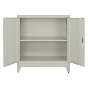 72714 ΝΤΟΥΛΑΠΑ ΜΕΤΑΛΛΙΚΗ DURON HM11980 2-ΦΥΛΛΗ ΜΕ 2 ΑΠΟΘ.ΧΩΡΟΥΣ & ΠΟΔΙΑ-ΓΚΡΙ 90Χ40Χ100Υεκ.