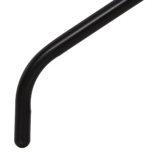 72719 ΤΡΑΠΕΖΙ ΕΞ.ΧΩΡΟΥ ΣΤΡΟΓΓΥΛΟ LINO HM5973.03 ΜΕΤΑΛΛΙΚΟ ΜΑΥΡΟ Φ60x70Υεκ.