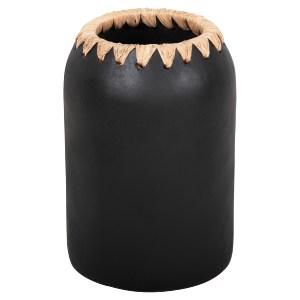 72726 ΔΙΑΚΟΣΜΗΤΙΚΟ ΒΑΖΟ HM4376 ΤΕΡΑΚΟΤΑ ΣΕ ΜΑΥΡΟ ΜΕ ΠΛΕΞΗ ΣΤΟ ΣΤΟΜΙΟ Φ21Χ32εκ.