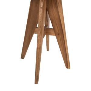 72731 ΤΡΑΠΕΖΙ ΤΕΤΡΑΓΩΝΟ LEO HM9860.11 ΜΑΣΙΦ ΞΥΛΟ ΤΕΑΚ 60x60x75Υεκ.