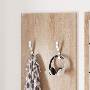 72770 ΣΕΤ ΕΙΣΟΔΟΥ ΜΕ ΚΑΘΡΕΠΤΗ VERN HM2476.04 ΜΕΛΑΜΙΝΗ ΣΕ ΣΟΝΑΜΑ-ΛΕΥΚΟ 80x27x175Υεκ