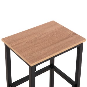 72783 ΣΕΤ ΤΡΑΠΕΖΑΡΙΑ ΜΠΑΡ 5ΤΜΧ BOXY HM9882.01 ΜΑΥΡΟ ΜΕΤΑΛΛΟ-ΜΕΛΑΜΙΝΗ ΣΕ SONAMA