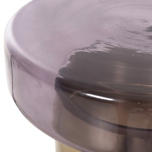 72827 ΒΟΗΘΗΤΙΚΟ ΤΡΑΠΕΖΑΚΙ CARMO HM9728 ΜΩΒ ΓΥΑΛΙ-ΧΡΥΣΟ ΜΕΤΑΛΛΟ Φ39Χ54Υεκ