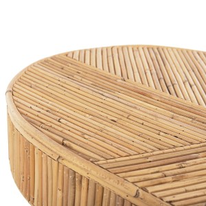 72850 ΚΟΝΣΟΛΑ ΟΒΑΛ GATSBY HM9871 ΦΥΣΙΚΟ RATTAN ΣΕ ΦΥΣΙΚΟ ΧΡΩΜΑ 110x45x74,5Υεκ.