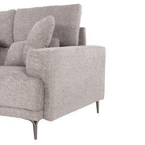 72945 ΚΑΝΑΠΕΣ ΓΩΝΙΑ SYMMET HM3269.01 ΑΝΟΙΧΤΟ ΓΚΡΙ ΥΦΑΣΜΑ-ΑΝΘΡΑΚΙ ΠΟΔΙΑ 314x236x90-102Yεκ.