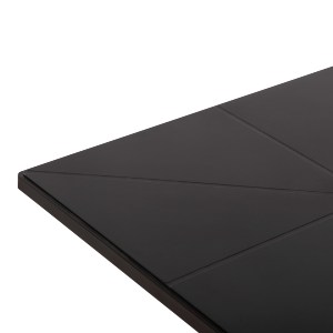 73139 ΤΡΑΠΕΖΙ ΠΟΛΥΠΡΟΠΥΛΕΝΙΟΥ ΤΕΤΡΑΓΩΝΟ TERRIN HM6125.12 ΜΑΥΡΟ 60,5x60,5x76,5Υεκ.