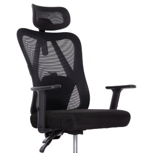 73229 ΚΑΡΕΚΛΑ ΓΡΑΦΕΙΟΥ MEXER HM1195.01 ΜΑΥΡΟ MESH-PP ΒΑΣΗ 68x70x136Υεκ.
