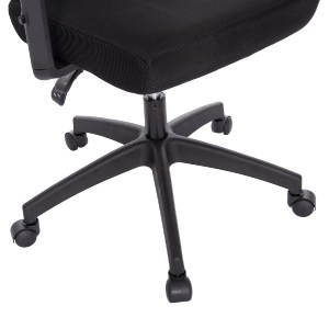 73229 ΚΑΡΕΚΛΑ ΓΡΑΦΕΙΟΥ MEXER HM1195.01 ΜΑΥΡΟ MESH-PP ΒΑΣΗ 68x70x136Υεκ.