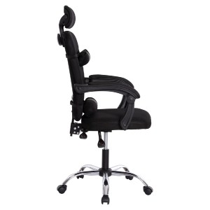73231 ΚΑΡΕΚΛΑ ΓΡΑΦΕΙΟΥ CRONER HM1196.01 ΜΑΥΡΟ MESH-ΜΕΤΑΛ.ΒΑΣΗ 58x99x120Υεκ.
