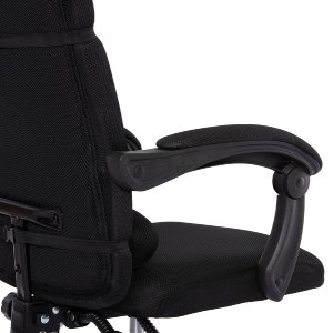 73231 ΚΑΡΕΚΛΑ ΓΡΑΦΕΙΟΥ CRONER HM1196.01 ΜΑΥΡΟ MESH-ΜΕΤΑΛ.ΒΑΣΗ 58x99x120Υεκ.