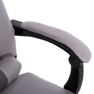 73232 ΚΑΡΕΚΛΑ ΓΡΑΦΕΙΟΥ CRONER HM1196.02 ΓΚΡΙ MESH-ΜΕΤΑΛ.ΒΑΣΗ 58x67x124Υεκ.