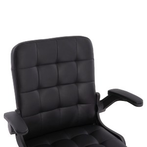 73233 ΚΑΡΕΚΛΑ ΓΡΑΦΕΙΟΥ PORTIMA HM1197.01 ΜΑΥΡΟ PVC-ΣΚΕΛΕΤΟΣ & ΒΑΣΗ 69x57x97Υεκ.