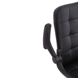 73233 ΚΑΡΕΚΛΑ ΓΡΑΦΕΙΟΥ PORTIMA HM1197.01 ΜΑΥΡΟ PVC-ΣΚΕΛΕΤΟΣ & ΒΑΣΗ 69x57x97Υεκ.