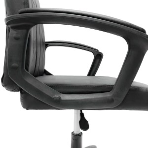 73242 ΚΑΡΕΚΛΑ ΓΡΑΦΕΙΟΥ NIM HM1200.01 ΜΑΥΡΟ PVC-ΜΑΥΡΟΣ ΣΚΕΛΕΤΟΣ & ΒΑΣΗ NYLON 51x61x125Υεκ